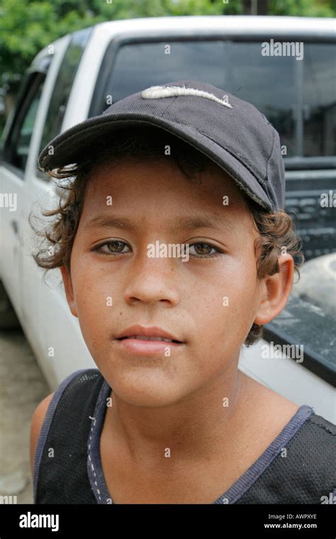 Honduras Boy Living In The Slum Barrio Of Chamelecon San Pedro Sula