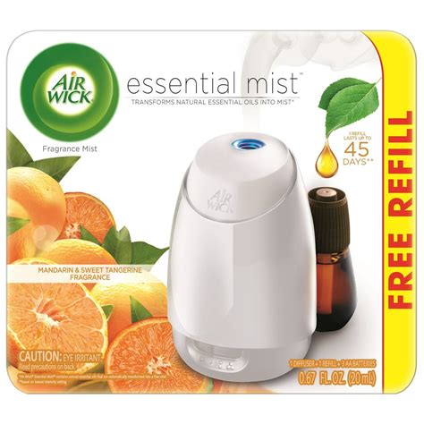 Air Wick Essential Mist Starter Kit Diffuser Refill Mandarin And