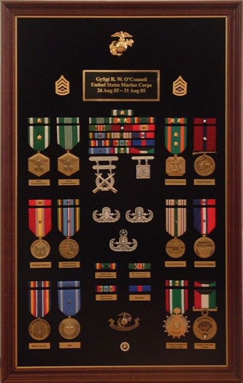 Customized Military Award Displays Precision Medals 12 Military