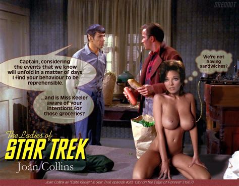 Post Drednot Edith Keeler Fakes James T Kirk Joan Collins Leonard Nimoy Spock Star Trek