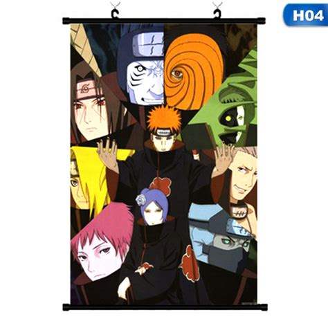 Wernerk Naruto Poster Fabric Scroll Painting Wall Painting Naruto Anime