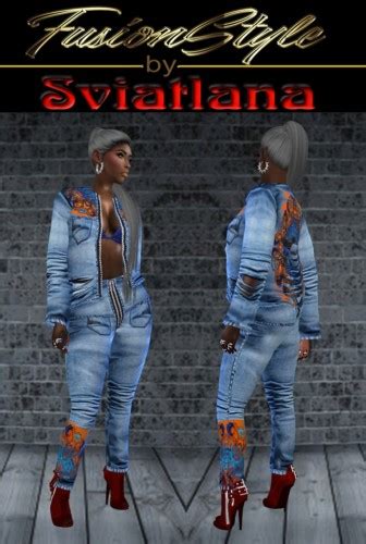 Denim Outfit P At Fusionstyle By Sviatlana Sims 4 Updates