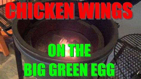 Chicken Wings On The Big Green Egg Paleo Recipe Youtube
