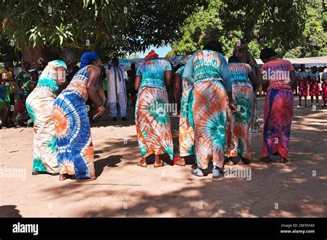 Kumpo Dance With Masks In Senegal West Africa Stock Photo Alamy
