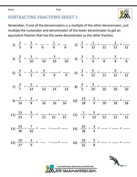 Multiply And Divide Fractions Worksheets