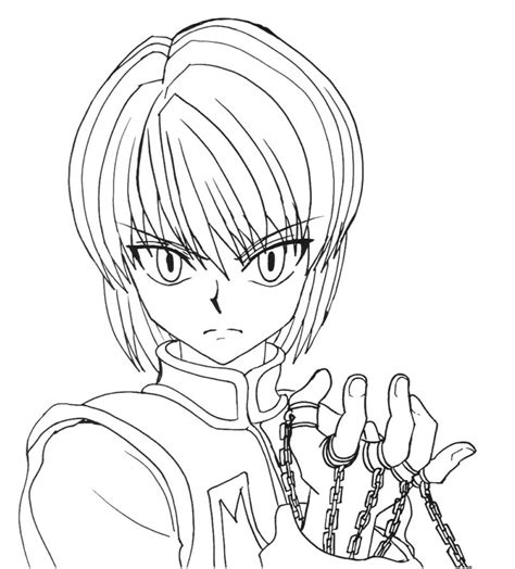 Kurapika Coloring Page Coloring Pages