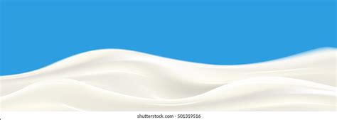 Milk Wave Vector Illustration Stock Vector Royalty Free 375687310