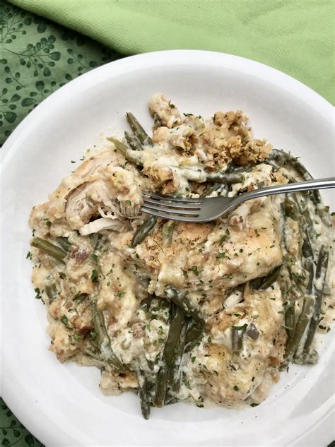Savory Moments Slow Cooker Chicken Stuffing Green Beans Dinner