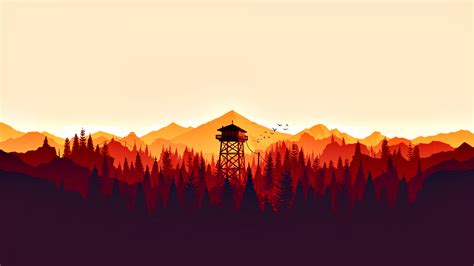 Wallpaper Firewatch Video Games Mountains Nature Landscape