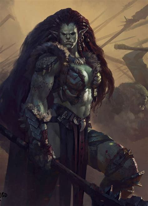 CyberClays Female Orc Concept Art Characters Warcraft Art