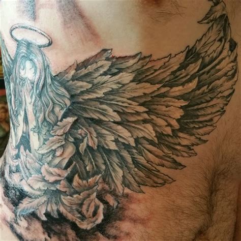 Shawn Wilken Crying Angel Tattoo