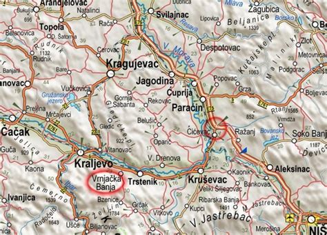 Karta Crne Gore Sa Gradovima Mapa Srbije Planine Superjoden