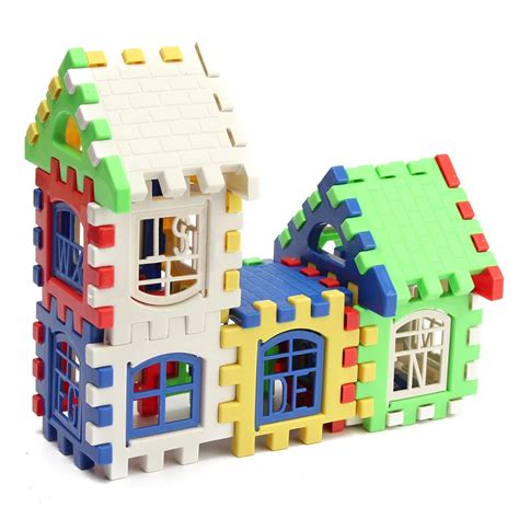 24pcs Children Plastic Letter Building Blocks House Toy In Blocks From