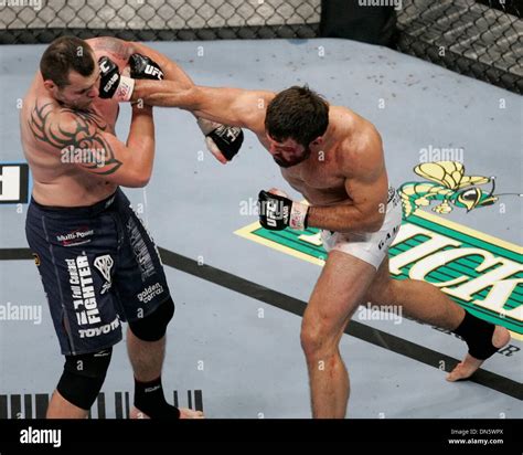 July 8 2006 Andrei Arlovski Connects With A Punch Against Tim Sylvia Sylvia Wins The Fight By