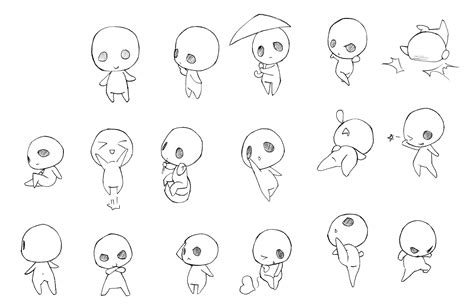 Chibi Skizze Anime Poses Reference Chibi Sketch Chibi Drawings