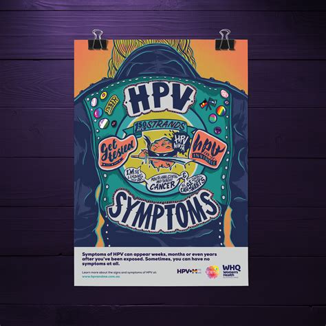 Hpv Signs And Symptoms Poster Rogue Print And Mail