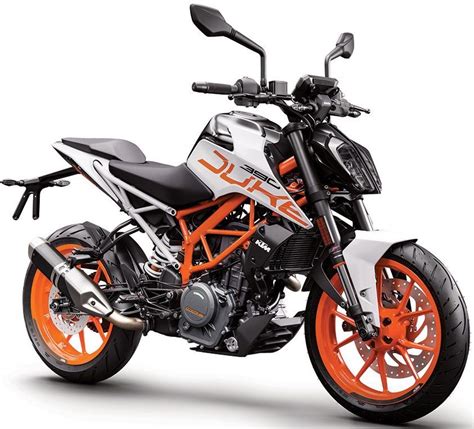 Design is sharp and sporty with signature ktm orange theme. White KTM Duke 390 Official Launch Expected Soon in India
