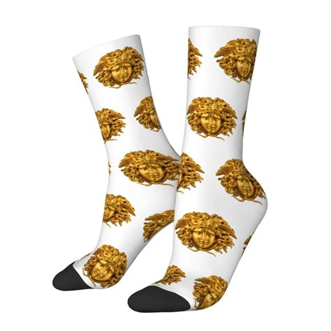 Elegant And Chic French Golden Haired Socks Mythological Greek Medusa