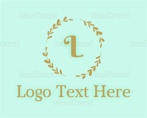 Gold Dainty Lettermark Logo Brandcrowd Logo Maker