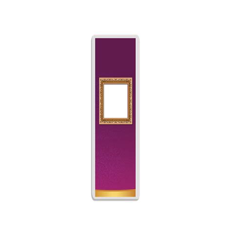 Purple Frame Bookmark - Honor You Memorial Products, Montclair, NJ png image
