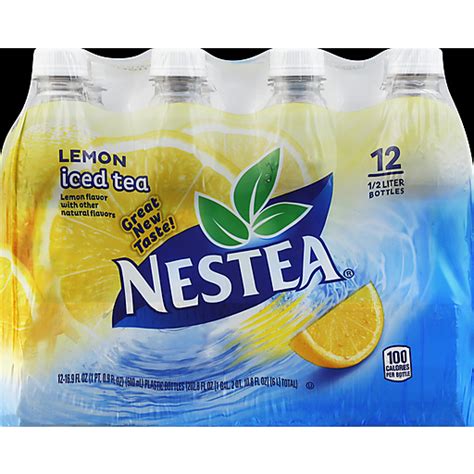 Nestea Iced Tea Lemon 169 Ounce Plastic Bottles Pack Of 12 Tea