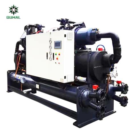 200 Tr 200ton Water Cooled Chiller Dual Refrigeration System Screw Compressors Industrial