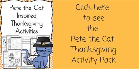 Pete The Cat The First Thanksgiving Lesson Plans Catwalls