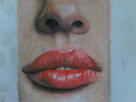 Drawing Lips With Pastels