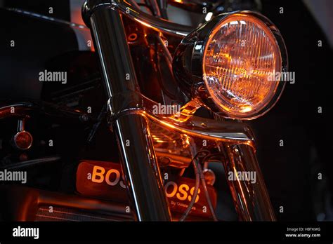 Harley Davidson Lights Stock Photo Alamy