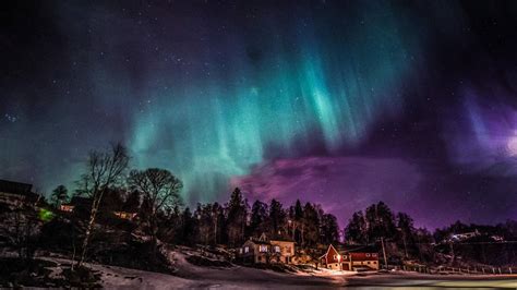 Expose Nature Northern Lights Seen Over Norway 1440x810