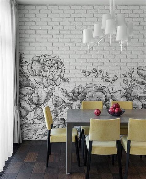 Painted Interior Brick Home Design Ideas
