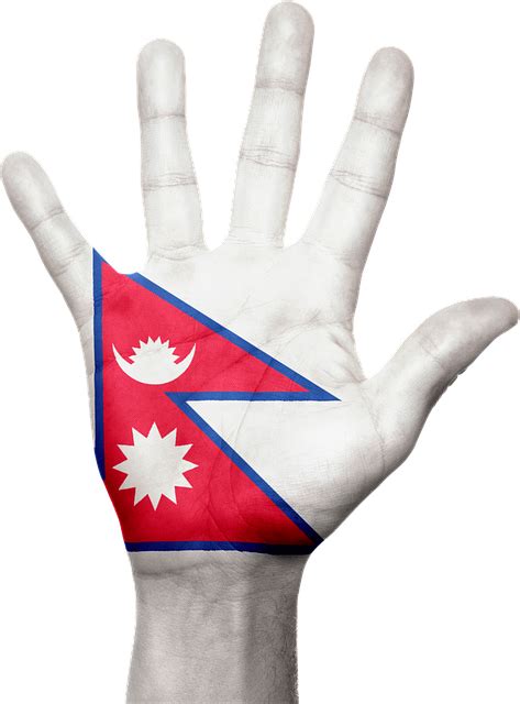 무료 일러스트 네팔어 플래그 핸드 기호 로그인 네팔 아시아 애국의 Pixabay의 무료 이미지 645450