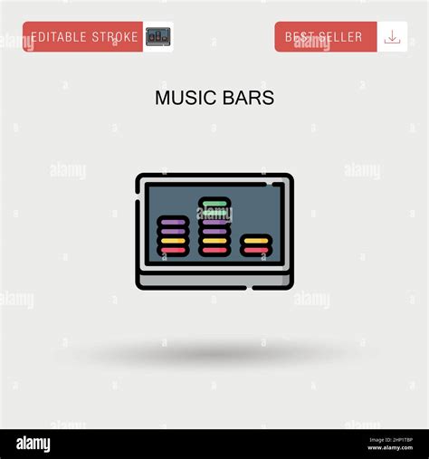Music Bars Simple Vector Icon Stock Vector Image And Art Alamy
