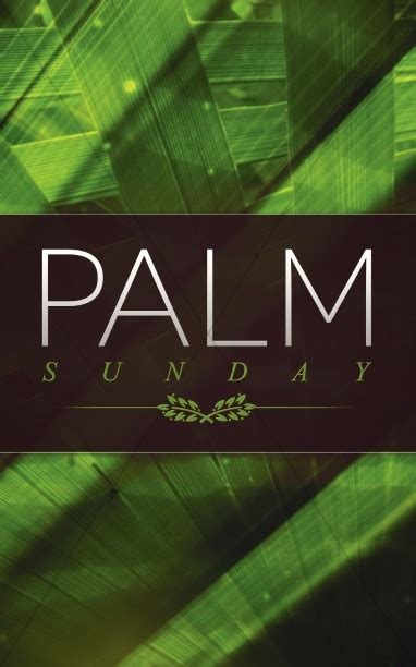 Palm Sunday Ministry Bulletin Easter Bulletins