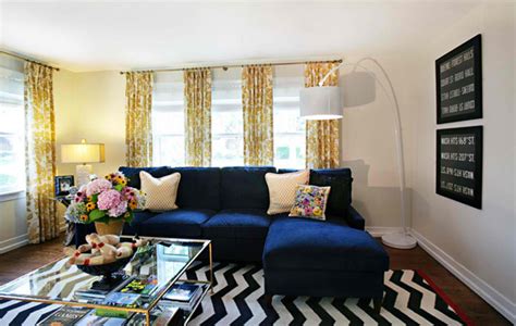 20 Amazing Blue Black White Yellow Living Rooms Home