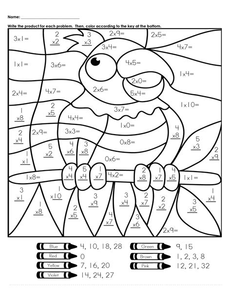 Mystery Math Pictures Worksheets