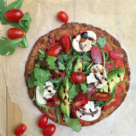 Vegan Cauliflower Pizza Crust Cauliflower Crust Pizza Vegan