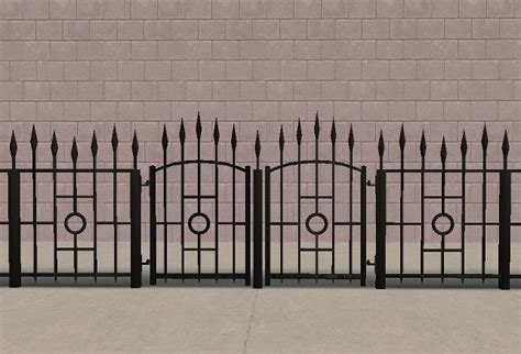 Mod The Sims Wrought Iron Gate And Fences The Sims Si
