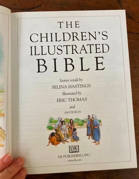The Childrens Illustrated Bible Stories Retold By Selina Etsy
