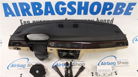 Airbag Set Dashboard Black Beige Bmw E90 E91 E92 Airbageu