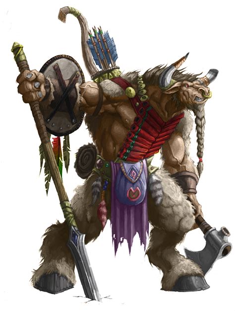 warcraft tauren by mogthar on deviantart