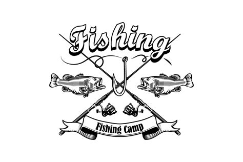 Fishing Camp Sign Vector Illustration F Graphic By Pchvector