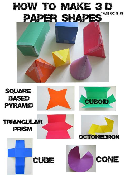 How To Make Paper 3d Shapes 3d Shapes Activities Shapes Activities