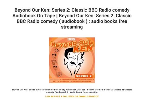 Beyond Our Ken Series 2 Classic Bbc Radio Comedy Audiobook On Tape