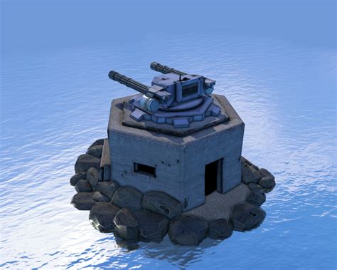 Coastal Defense Turret Davidjones3d
