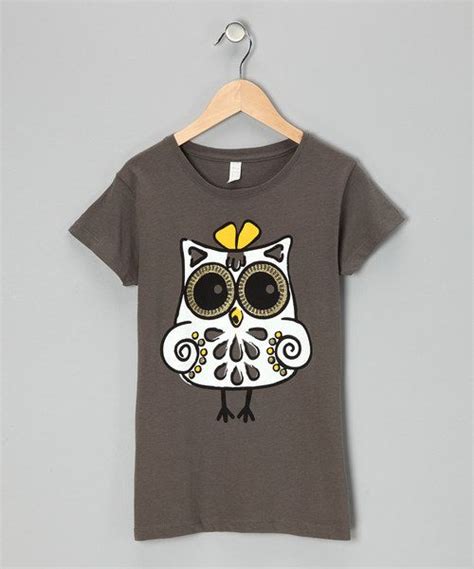 Look At This Gray Girly Owl Tee On Zulily Today Kids Outfits Girls