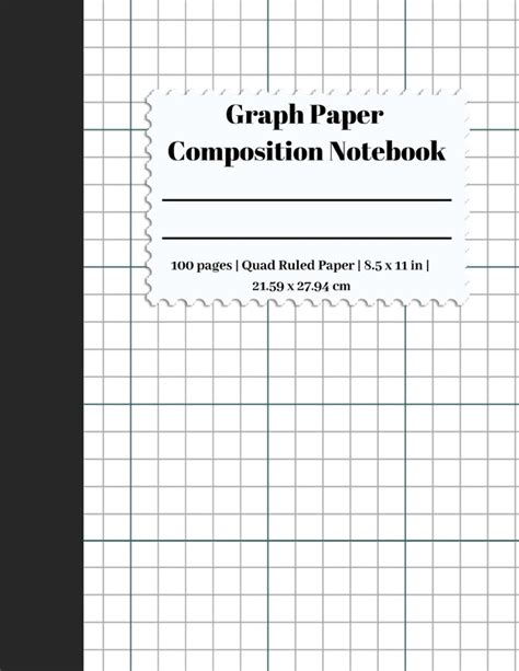 Graph Paper Composition Notebook 5 Squares Per Inch Graph Paper Quad