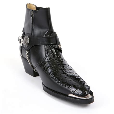 Genuine Crocodile Leather Western Boots