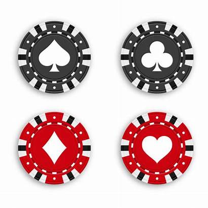 Poker Chips Vector Casino Clip Symbols Illustrations