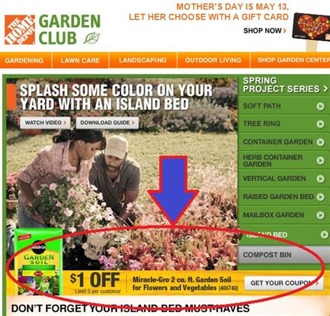 Home Depot Garden Club Check Out The Coupon We Just Got